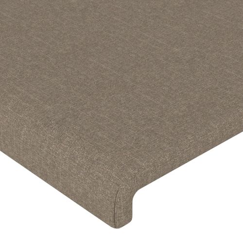 Tête De Lit Avec Oreilles Taupe 163x23x78/88 Cm Tissu