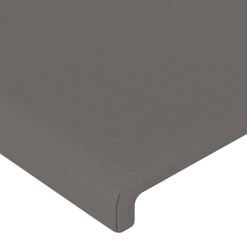 Tête De Lit Avec Oreilles Gris 83x23x78/88 Cm Simili