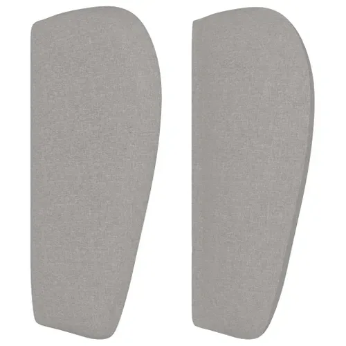 Tête De Lit Avec Oreilles Gris Clair 163x23x78/88 Cm Tissu