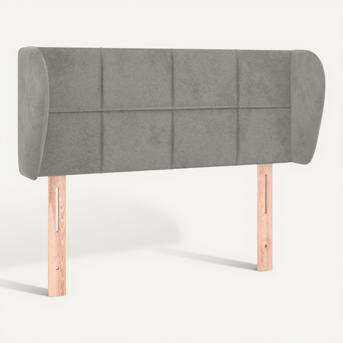 Tête De Lit Avec Oreilles Gris Clair 83x23x78/88 Cm Velours
