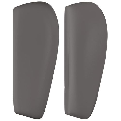 Tête De Lit Avec Oreilles Gris 203x23x78/88 Cm Simili
