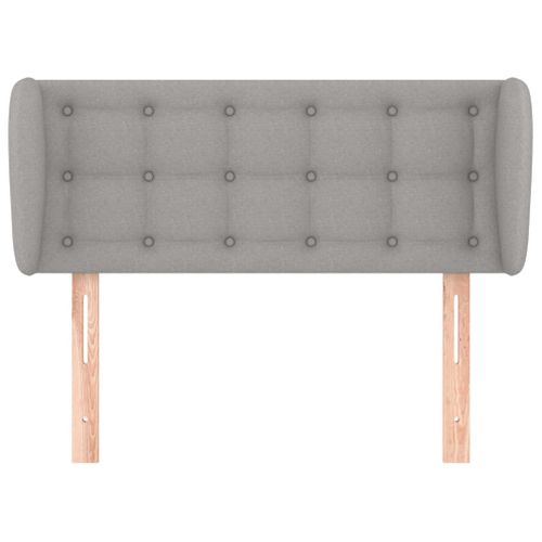 Tête De Lit Avec Oreilles Gris Clair 83x23x78/88 Cm Tissu