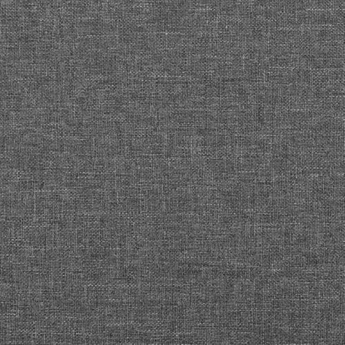 Tête De Lit Avec Oreilles Gris Foncé 163x23x118/128 Cm Tissu