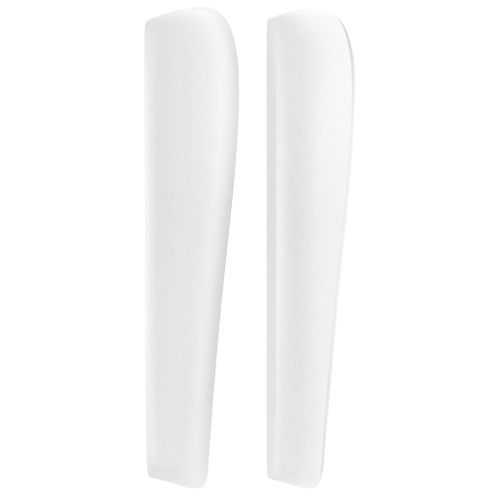 Tête De Lit Avec Oreilles Blanc 203x23x118/128 Cm Similicuir