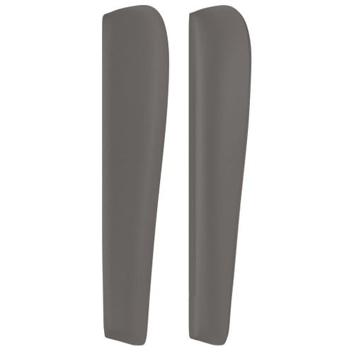Tête De Lit Avec Oreilles Gris 147x23x118/128 Cm Simili