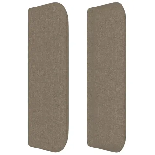 Tête De Lit Avec Oreilles Taupe 163x16x78/88 Cm Tissu