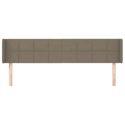 Tête De Lit Avec Oreilles Taupe 163x16x78/88 Cm Tissu