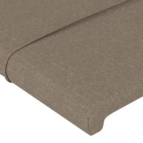 Tête De Lit Avec Oreilles Taupe 163x16x78/88 Cm Tissu