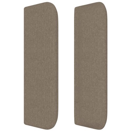 Tête De Lit Avec Oreilles Taupe 93x16x78/88 Cm Tissu