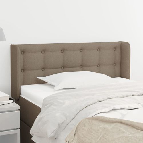 Tête De Lit Avec Oreilles Taupe 93x16x78/88 Cm Tissu