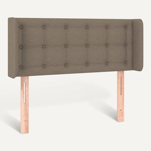 Tête De Lit Avec Oreilles Taupe 93x16x78/88 Cm Tissu