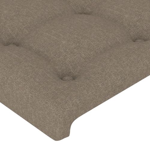 Tête De Lit Avec Oreilles Taupe 93x16x78/88 Cm Tissu