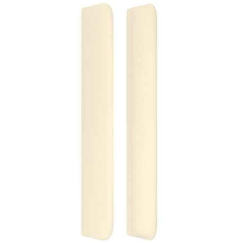 Tête De Lit Avec Oreilles Crème 83x16x118/128 Cm Simili