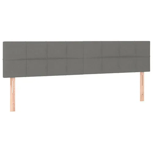 Tête De Lit à LED Gris Foncé 180x5x78/88 Cm Tissu