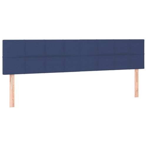 Tête De Lit À LED Bleu 180x5x78/88 Cm Tissu
