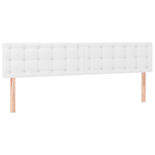 Tête De Lit à LED Blanc 200x5x78/88 Cm Simili