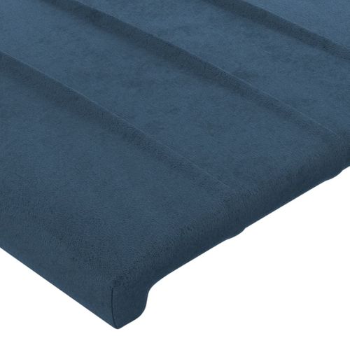 Tête De Lit À LED Bleu Foncé 180x5x78/88 Cm Velours