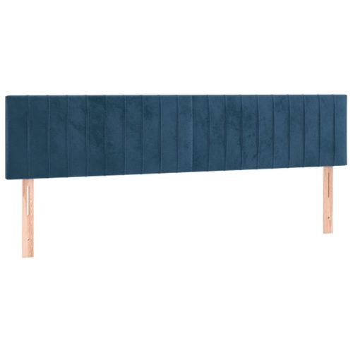 Tête De Lit À LED Bleu Foncé 180x5x78/88 Cm Velours