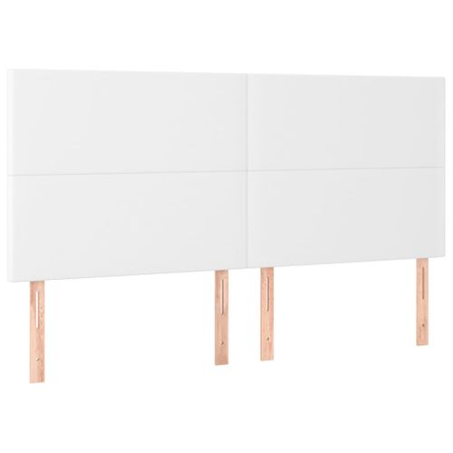 Tête De Lit à LED Blanc 180x5x118/128 Cm Simili