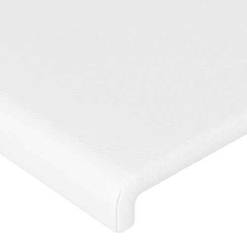 Tête De Lit à LED Blanc 180x5x118/128 Cm Simili