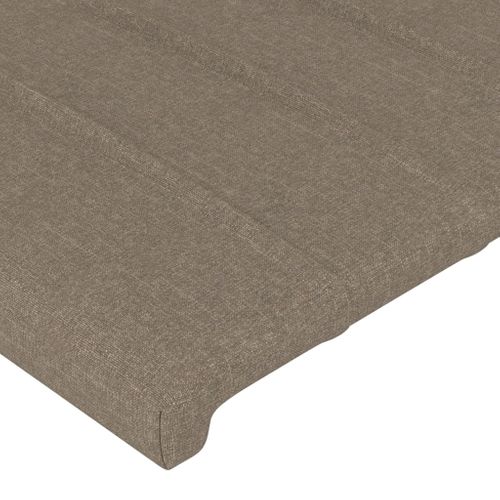 Tête De Lit À LED Taupe 147x16x78/88 Cm Tissu