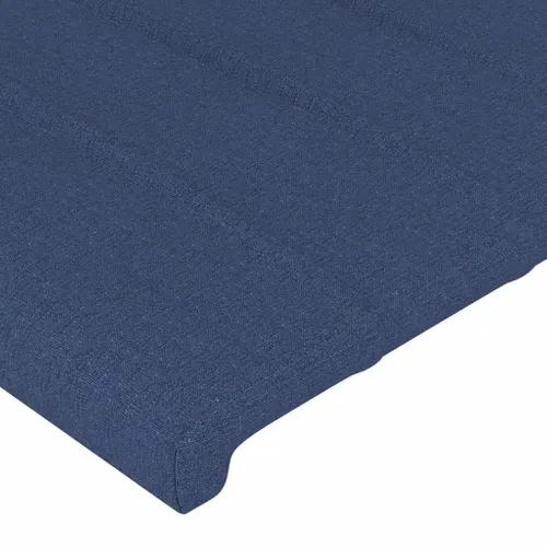 Tête De Lit À LED Bleu 183x16x78/88 Cm Tissu