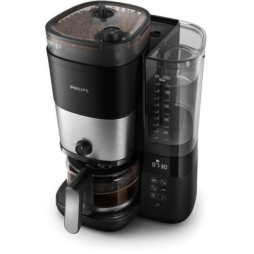 Cafetière Filtre avec broyeur 1.2l 1000w Noir - HD7888.01