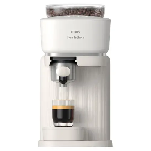 Espresso avec broyeur PHILIPS BAR300/00 Baristina Blanc vue de face