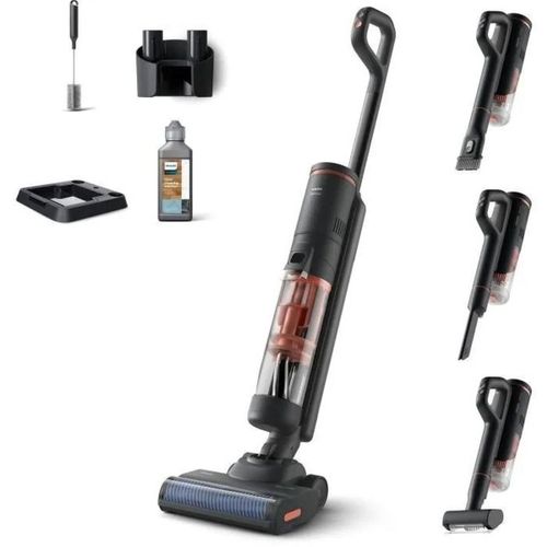 Aspirateur Balai Laveur Sans Fil -  Xw6264/11 - 21,6 V - 450 Ml - 2500 Trs/min - Corail