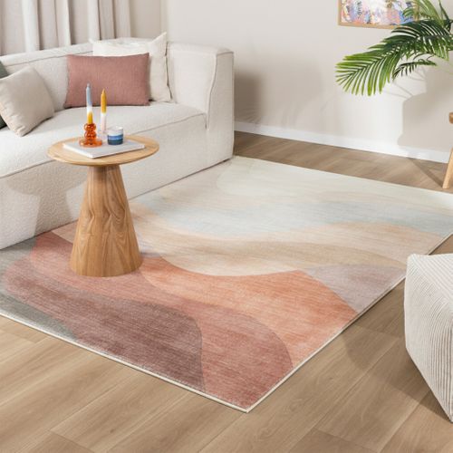 Tapis Moderne - Field Terracotta/rouge - Rectangle - 80x150 Cm