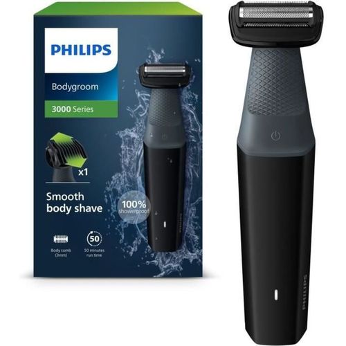 Philips Bodygroom Series 3000 Bg3017/01 — Tondeuse Corps Sans Fil 3 Mm Étanche