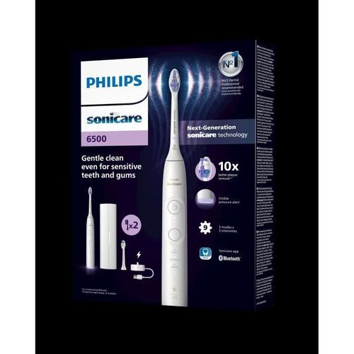 Brosse à Dents - Hx7410/02 - Sonicare - Serie 6500 - Blanc - Electrique