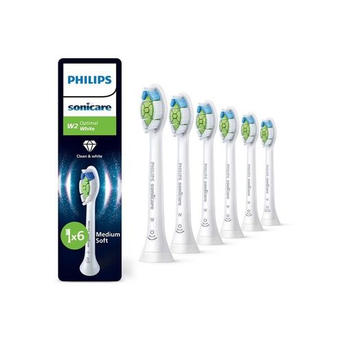 Brossette Dentaire Sonicare Hx6066/87 Optimal White Lot De 6 Tetes De Brosse à Dents