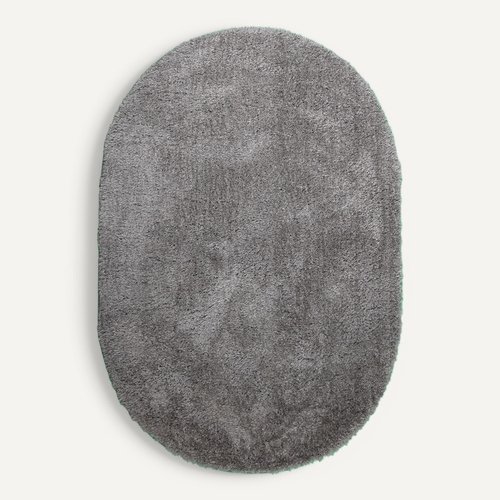 Tapis Shaggy Ovale - Blaze Gris - Ovale - 160x230 Cm