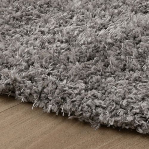 Tapis Shaggy Ovale - Blaze Gris - Ovale - 160x230 Cm