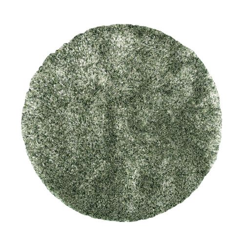 Tapis Rond Shaggy - Grace Vert - Rond - D. 160 Cm