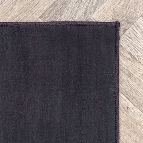 Tapis à Fleurs - Florine Noir/rose - Rectangle - 160x230 Cm