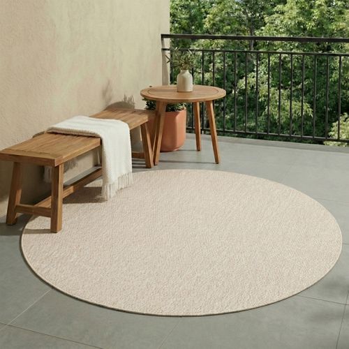 Tapis D'extérieur Rond - Costa Sable - Rond - D. 160 Cm