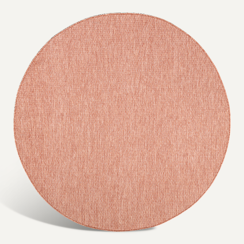 Tapis D'extérieur Rond - Costa Terracotta - Rond - D. 100 Cm