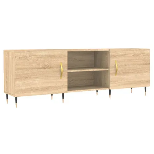 Meuble TV Chêne Sonoma 150x30x50 Cm Bois Contreplaqué