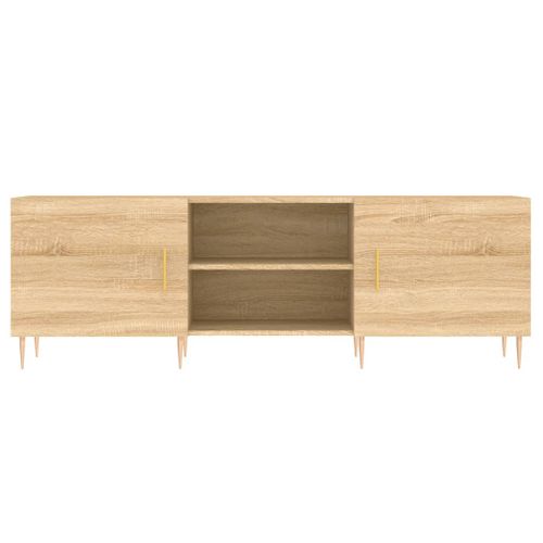 Meuble TV Chêne Sonoma 150x30x50 Cm Bois Contreplaqué