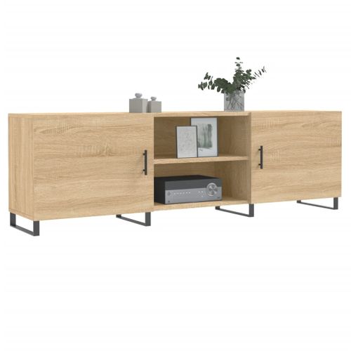 Meuble TV Chêne Sonoma 150x30x50 Cm Bois Contreplaqué