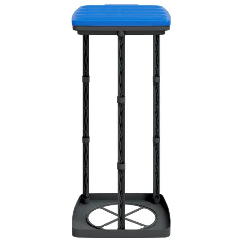 Porte-sacs Poubelles 2 Pièces Noir Et Bleu 60 L Pp