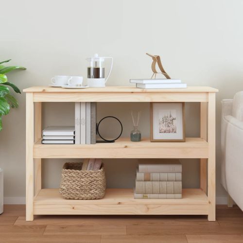 Table Console 110x40x74 Cm Bois Massif De Pin