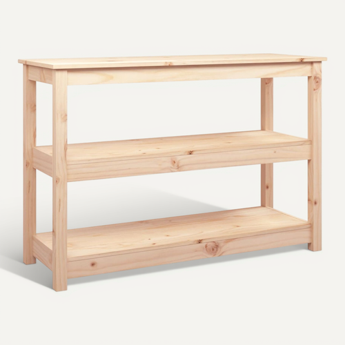 Table Console 110x40x74 Cm Bois Massif De Pin