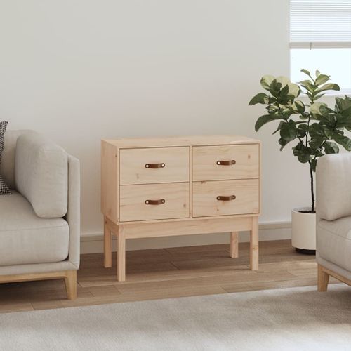 Armoire Console 90x40x78 Cm Bois De Pin Solide