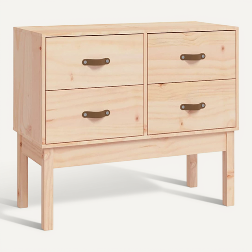 Armoire Console 90x40x78 Cm Bois De Pin Solide
