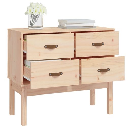 Armoire Console 90x40x78 Cm Bois De Pin Solide