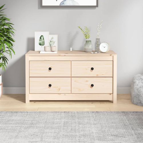 Armoire Latérale 100x40x54 Cm Bois De Pin Massif
