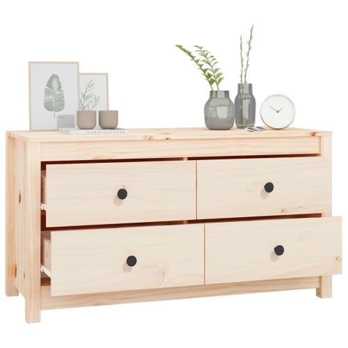 Armoire Latérale 100x40x54 Cm Bois De Pin Massif